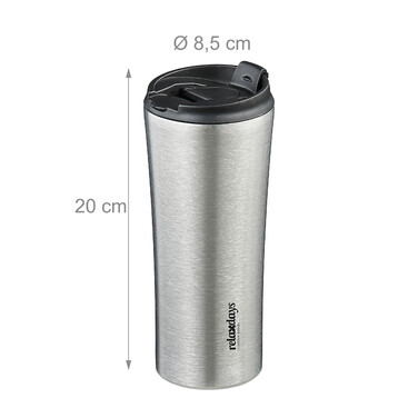 Relaxdays Stainless Steel Thermobecher 400ml
