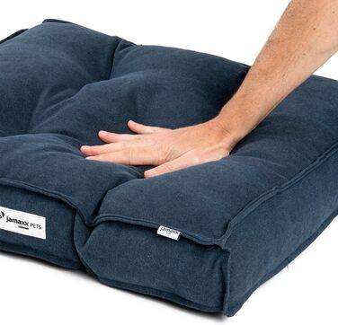 Килимок для собак JAMAXX з м'якою наповнювачем, знімний чохол, килимок для собак, лежанка для собак, темно-синій, 65x55 см