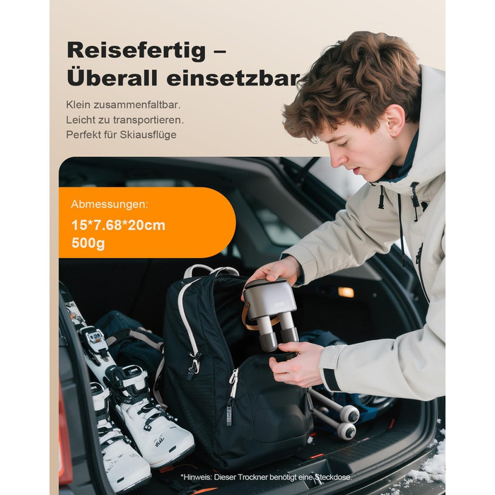 Сушарка для взуття електрична SOTHING 95W з озонуванням, 3 режими, таймер до 9 годин, для лижних черевиків