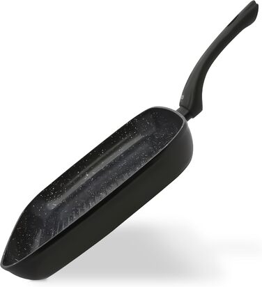 Пан з антипригарним покриттям ELO Belugo 28 см з нержавіючої сталі – сковорода для індукційних плит, чорна, з покриттям ELODUR® Select (без PFAS)