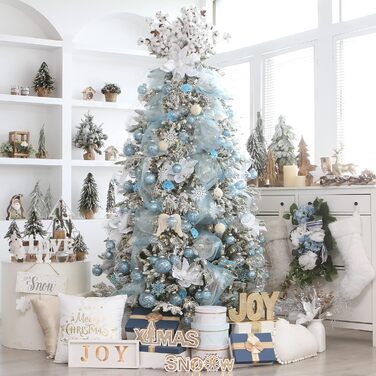 Набір прикрас на ялинку Sea Team 60 мм, 30 шт., блакитний (6CM-C)