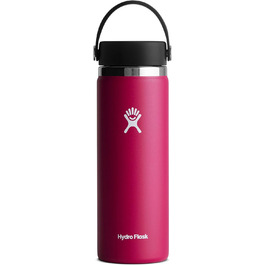 HYDRO FLASK - 1180ml (40oz) Water Bottle - Insulated Stainless Steel Water Bottle - Sports Bottle with Leak-Proof Flex Cap Lid & Strap - Dishwasher Safe Thermos Bottle - Wide Mouth Opening - (Snapper, 591 ml)