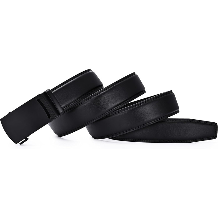 Чоловічий шкіряний ремінь на пряжці, ширина 35 мм, довжина 125 см, підходить для об'єму талії 92-107 см. Ідеально для костюма, ділового стилю та джинсів.