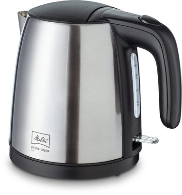 Електричний чайник MELITTA Prime Aqua mini, 1.0 л, 2200 Вт, нержавіюча сталь, чорний, 1018-05