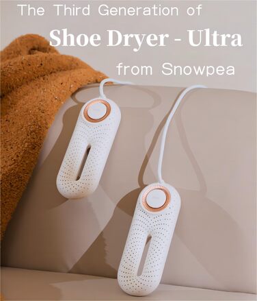 Електричний сушильник для взуття Snowpea Ultra з вентилятором, 37 Вт, швидке сушіння, гаряче повітря, ультрабілий дизайн