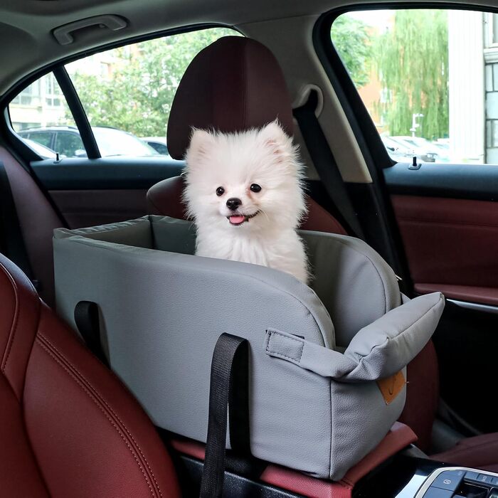 Автокрісло для собак та котів Booster - сірий, до 10 кг