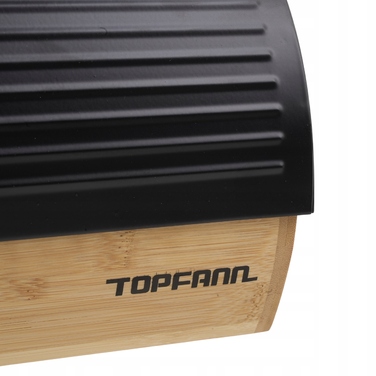 Хлібниця Topfann цільна, чорний бамбук