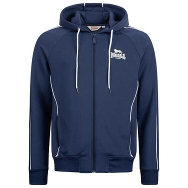 Чоловіча спортивна куртка Lonsdale ACHAVANICH з капюшоном, темно-синя з білим, розмір L