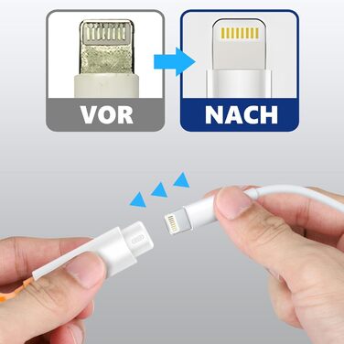 Набір для чищення iPhone та смартфонів: лінійний роз'єм, насадки для динаміків, інструменти для ремонту iPad Pro, Lightning кабель (білий)