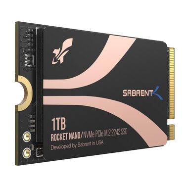 SSD Sabrent Rocket 1TB 2242 PCIe Gen 4 NVMe DRAM-Less - SB-2142-1TB