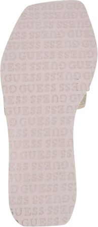 Босоніжки жіночі GUESS Dellean на танкетці, сріблясті (37.5 EU)