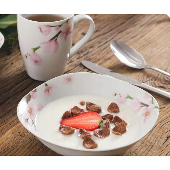 Обідній сервіз VEWEET ANNIE, порцеляновий набір на 12 осіб, 100 предметів