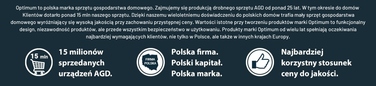 Керамічна двоконфорна варильна поверхня Optimum, 48 см