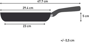 Сковорода Tefal Virtuoso 28 см з нержавіючої сталі, індукційна, довговічна, з ергономічною ручкою - E49206