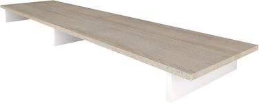 Підставка для телевізора Vladon Game, біла матова/дуб, 138,5x9,5x34,5 см, Німеччина