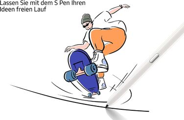Стилус Samsung S Pen EJ-PN980 для Galaxy Note20/Note20 Ultra, білий, підтримка жестів, швидка реакція, для презентацій