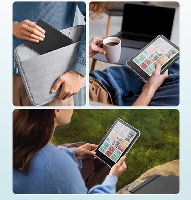 Чохол для Kindle Paperwhite 12 (2024) та Kindle Colorsoft (2024/2025) MoKo, Denim, Чорний, Магнітний, з авто-вимкненням