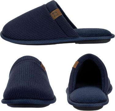 Чоловічі домашні тапочки RockDove LiteStep з вафельної в'язки, розмір 44/45.5 EU, темно-синій