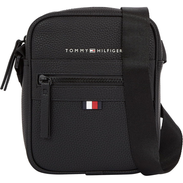 Чоловіча сумка-месенджер Tommy Hilfiger ESSENTIAL PU MINI REPORTER чорного кольору