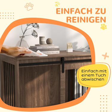 Клітка для собак PawHut 98 см: міцна металева будка для великих собак з ковзними дверима та замком