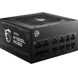 Блок живлення MSI MAG A750GL PCIE5 750W, 80 Plus Gold, повністю модульний, ATX 3.0, підтримка PCIe 5.0, 120мм FDB вентилятор, чорний