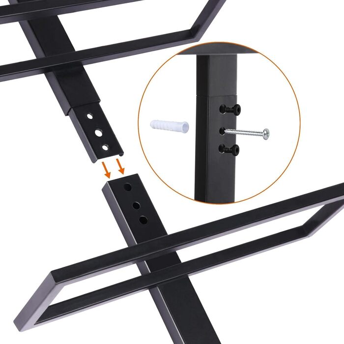 Yaheetech Wine Rack Bottle Holder Wine Shelf Storage Shelf for Wall Metal 10 Bottles, Black