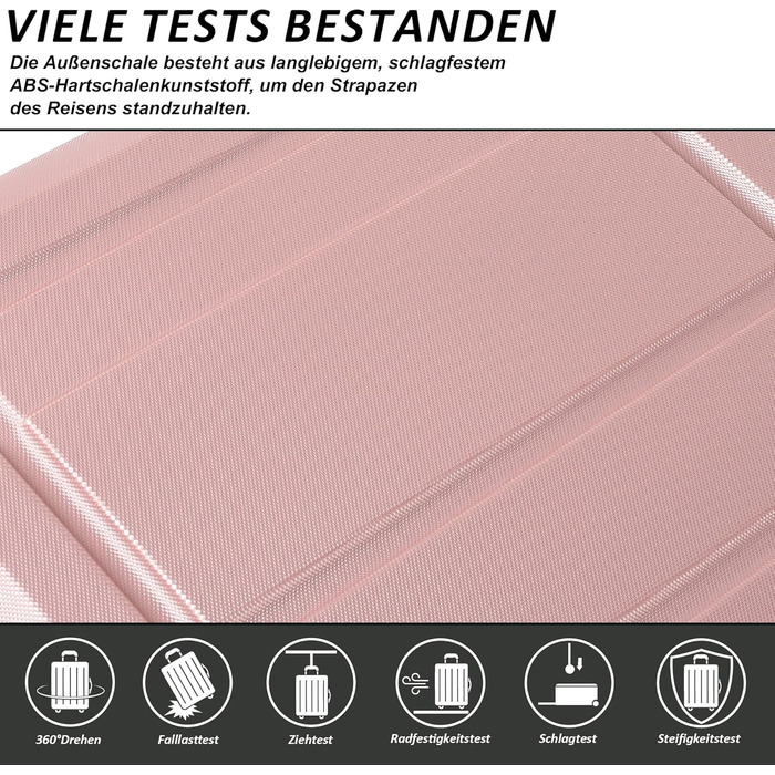 Чемодан ручної поклажі TANTOMI 20 дюймів, жорсткий корпус ABS+PC, телескопічна ручка, коліщатка, 3-цифровий замок, набір (M/L/XL), 41л, світло-темно зелений колір