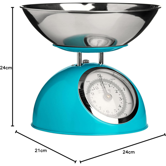 Механічна кухонна вага Premier Haushaltswaren 5 кг (Блакитна)