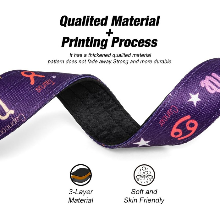 Тактичне нашийник для собак TSPRO, міцний, з металевою застібкою, 3.8 см, регульований, для середніх та великих собак (розмір M, 40-48 см), колір: фіолетовий