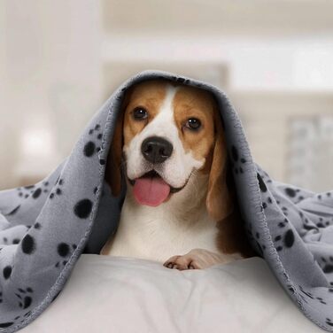 М'який флісовий килимок для собак та котів Nobleza 75x75 см (Сірий)