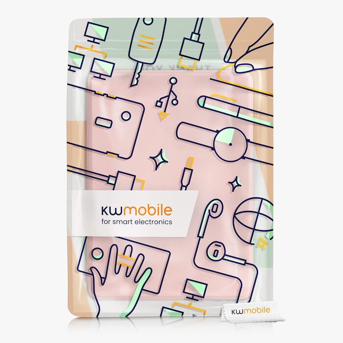 Чохол kwmobile для Amazon Kindle Paperwhite 11 (2021) - з штучної шкіри, захисний чохол для eReader, рожевий
