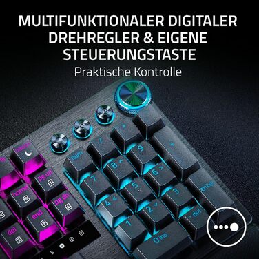 Клавіатура Razer Huntsman V3 Pro 60% - Механічна, Оптична, QWERTZ DE, Чорна