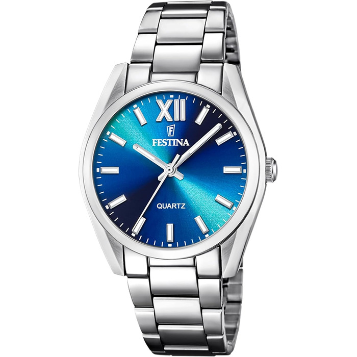 Жіночий аналоговий годинник Festina Boyfriend Collection F20622, сталь 316L, кварцовий механізм, мінеральне скло, водонепроникність 5 ATM, сріблястий