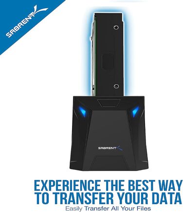 Док-станція SABRENT для HDD/SSD 2.5' та 3.5' SATA з USB A 5Gbps, UASP, 1 відсік