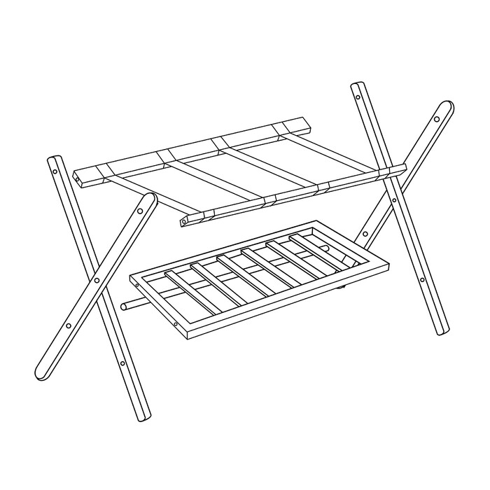 Relaxdays 2-Piece Folding Suit Stand Set