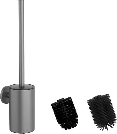 Набір для чищення унітазу з нержавіючої сталі 304, комплект з 2 насадками (круглі сірі)