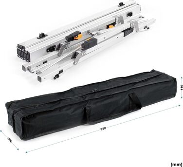 Складний кемпінговий столик Wiltec 70x69 см з алюмінієвою рамою та сумкою для транспортування - садовий, похідний, складаний стіл