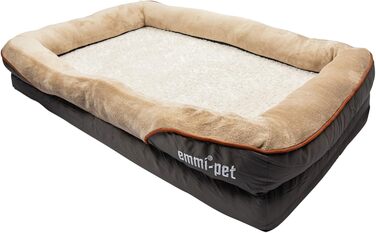 Ортопедичне ліжко для собак Emmi-pet - Ergonomisches Hundesofa для великих собак, 120x85x25 см. Зручне, м'яке, з антиковзаючою поверхнею, дихаюче, з регульованою формою. XXL (120x85 см)