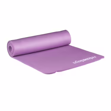 Relaxdays Yoga Mat, 1 cm thick, solid color