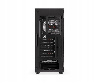 Корпус ПК Krux Orona ARGB Midi Tower, загартоване скло, 4 вентилятори 120мм, чорний