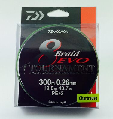Daiwa Tournament 8 Braid EVO 0.30mm 23.4kg 300m braided line