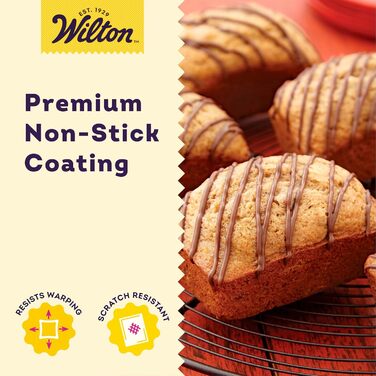Форма для міні-полуфабрикатів Wilton Perfect Results, антипригарна, на 8 порцій
