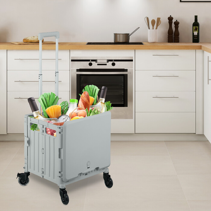 Relaxdays Shopping Trolley with Lid