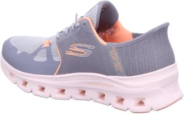 Кросівки Skechers Glide-Step Vibey Hands Free Slip-ins для жінок, сірі та помаранчеві, 38 EU