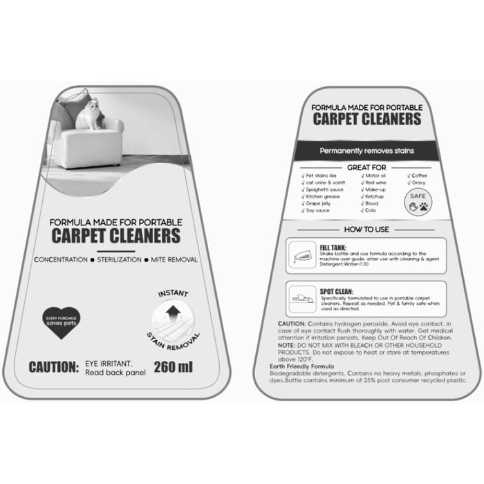 B Fluffy N6 Kit: Миючий пилосос 3-в-1 для м'яких меблів, килимів та диванів. Комплект з миючим засобом. Потужність 600W, 18kPa, 2.3L+1.2L резервуари.