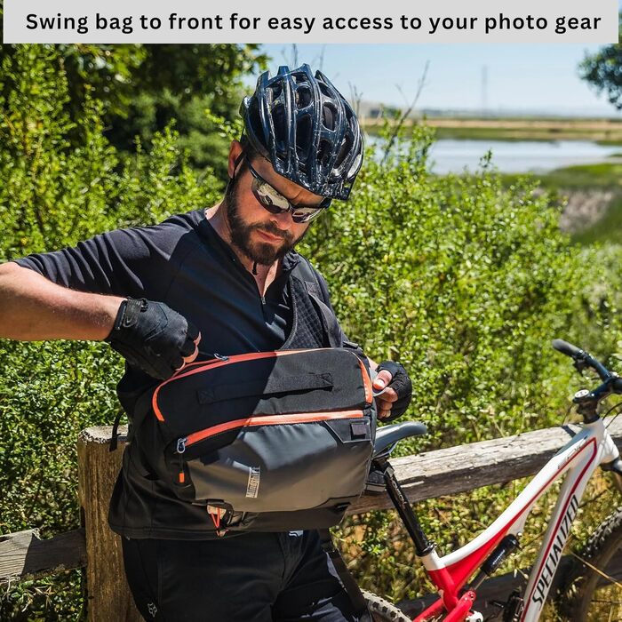 MindShift Photo Cross 13 Carbon Grau - фотосумка, 1.1 літра, сіра