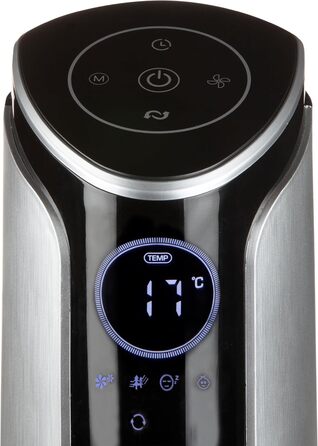 Турбовентилятор DOMO DO8127 з таймером: 3 режими, 3 швидкості, нічний режим, режим для дітей, LED дисплей з індикацією температури