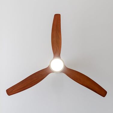 Стельовий вентилятор Cecotec EnergySilence Aero 5275 DarkWood з LED підсвічуванням та пультом, 40W, 52