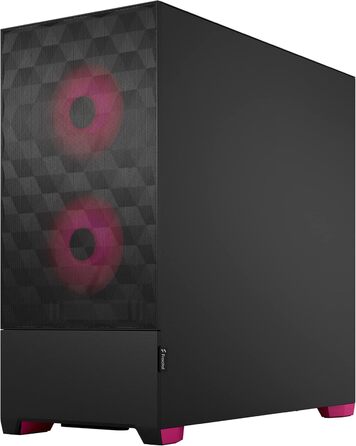 Корпус для ПК Fractal Design Pop Air RGB Magenta Core з темперованим склом, сітчаста передня панель, три RGB вентилятори 120 мм, ATX, Magenta Core