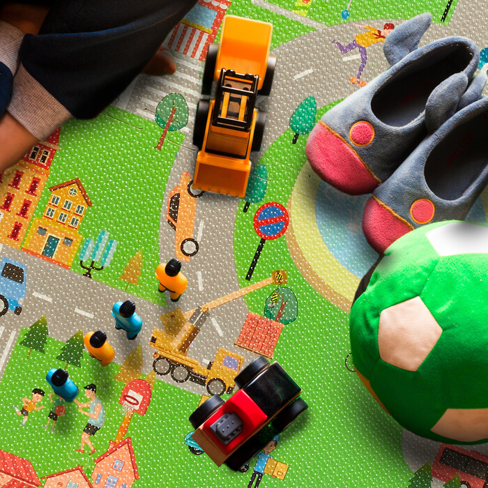 Relaxdays Puzzle Mat Road